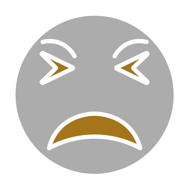 Diseño vectorial de estilo de icono de grito