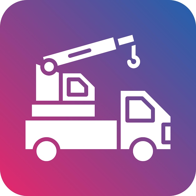Diseño vectorial Estilo de icono de la grúa turca