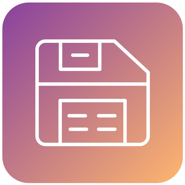 Diseño vectorial Estilo del icono de guardado de punto