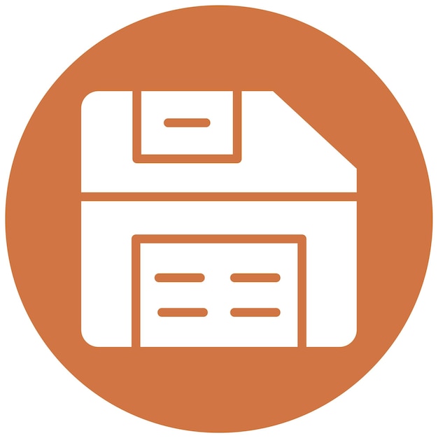 Diseño vectorial Estilo del icono de guardado de punto