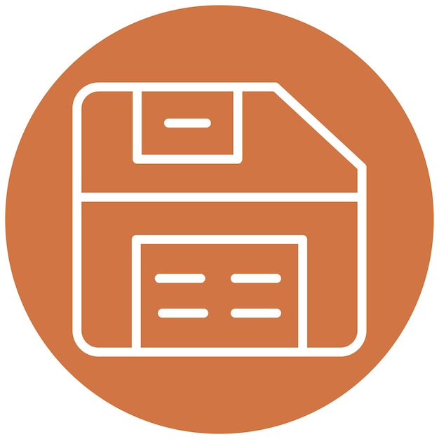 Diseño vectorial Estilo del icono de guardado de punto