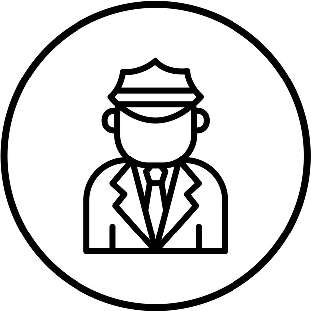Diseño vectorial del estilo del icono de la guardia de alimentos