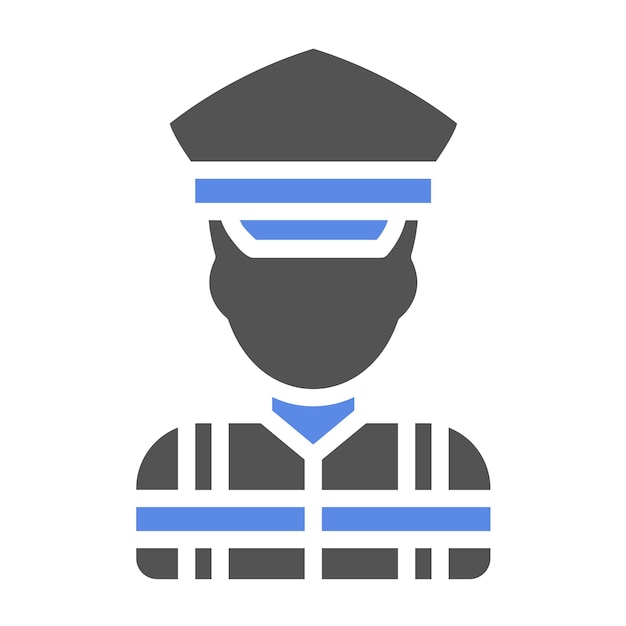 Diseño vectorial Estilo del icono de la Guardia Costera