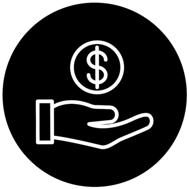 Diseño vectorial Estilo del icono del guardián de impuestos