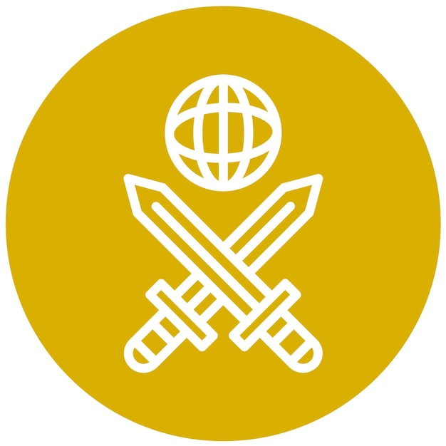 Diseño vectorial Estilo del icono del guardián web