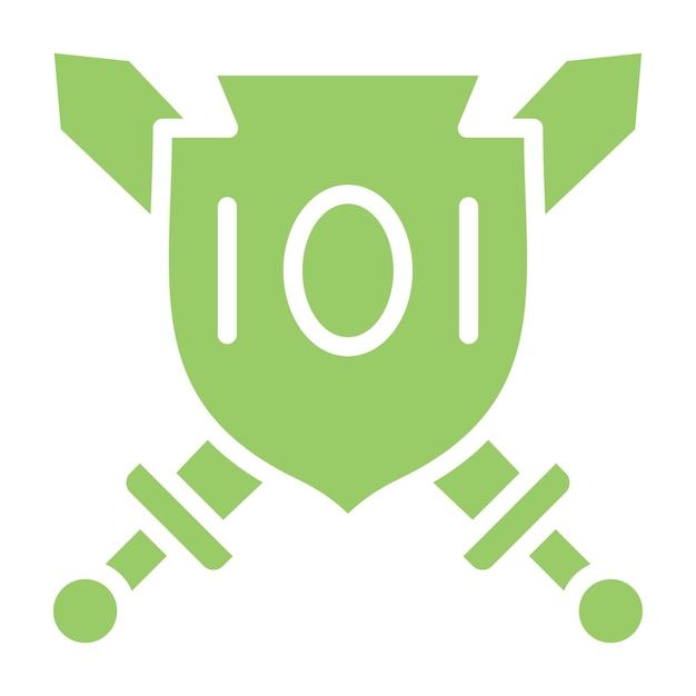 Diseño vectorial Estilo del icono del guardián