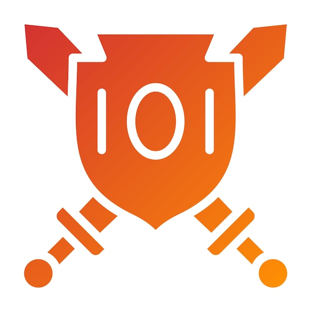 Diseño vectorial Estilo del icono del guardián