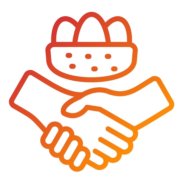 Diseño vectorial Estilo del icono de la guarida de confianza