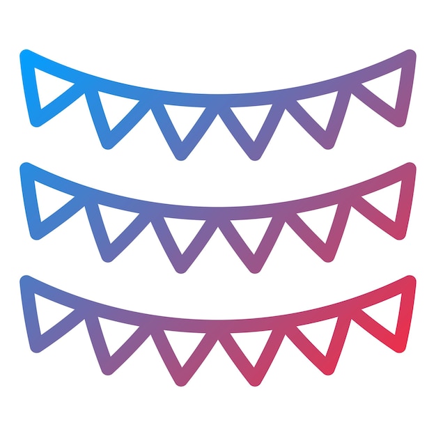Diseño vectorial Estilo de icono de guarnición