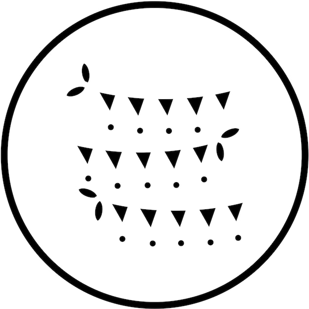 Diseño vectorial Estilo de icono de guarnición