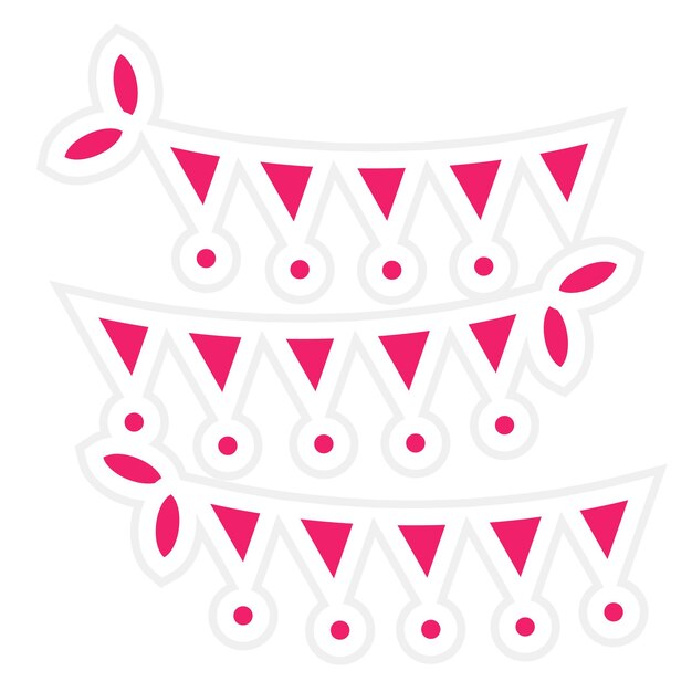 Diseño vectorial Estilo de icono de guarnición