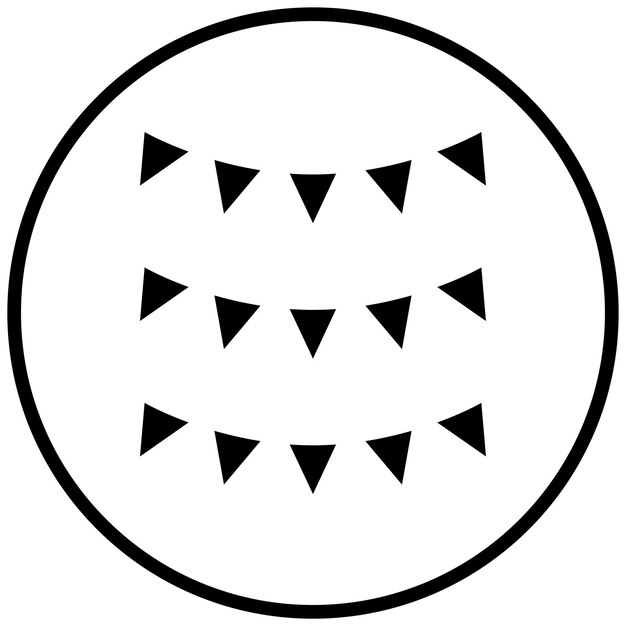 Diseño vectorial Estilo de icono de guarnición