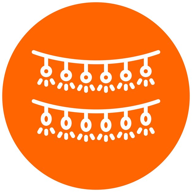 Diseño vectorial Estilo de icono de guarnición