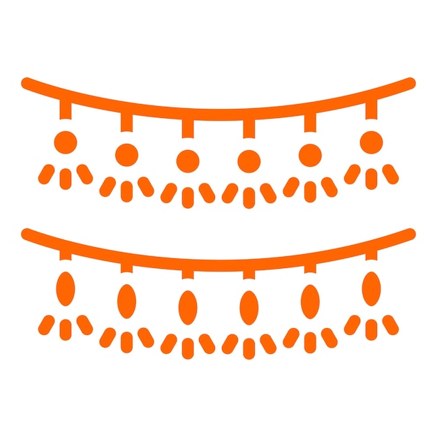 Diseño vectorial Estilo de icono de guarnición