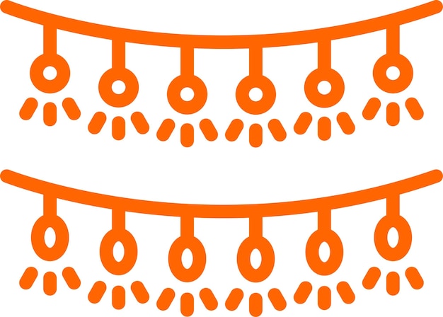 Diseño vectorial Estilo de icono de guarnición