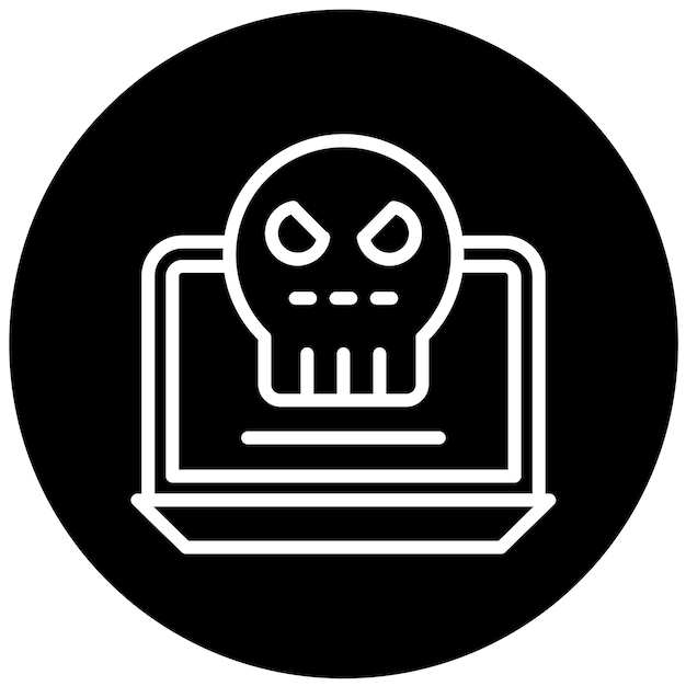 Diseño vectorial Estilo del icono de la guerra cibernética