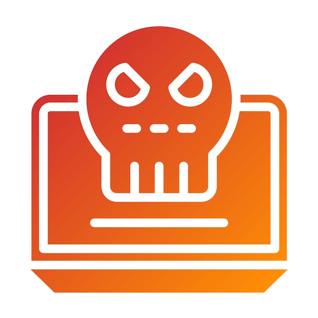 Diseño vectorial Estilo del icono de la guerra cibernética