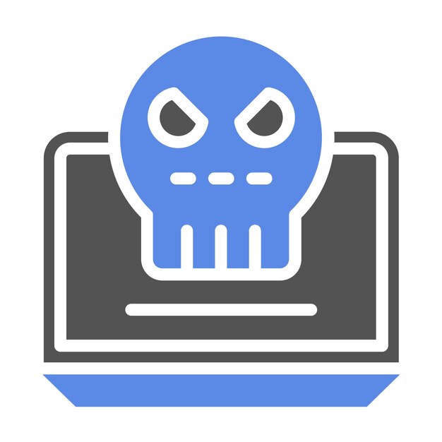 Diseño vectorial Estilo del icono de la guerra cibernética