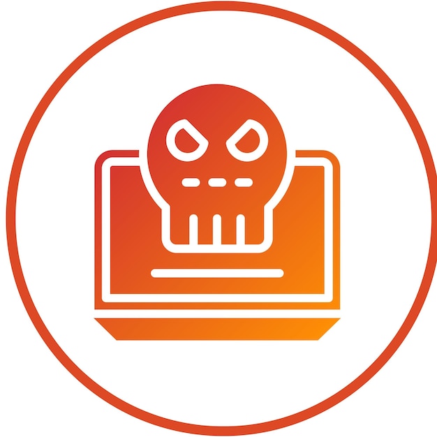 Diseño vectorial Estilo del icono de la guerra cibernética