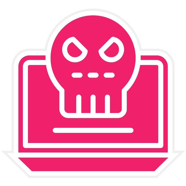 Diseño vectorial Estilo del icono de la guerra cibernética