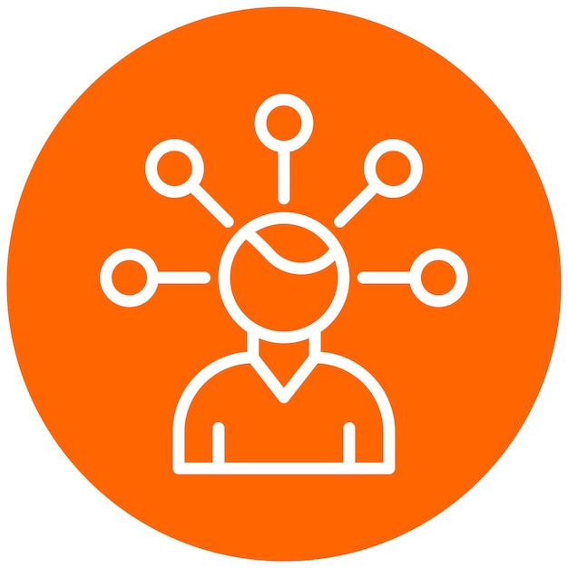 Diseño vectorial Estilo de icono de habilidades múltiples