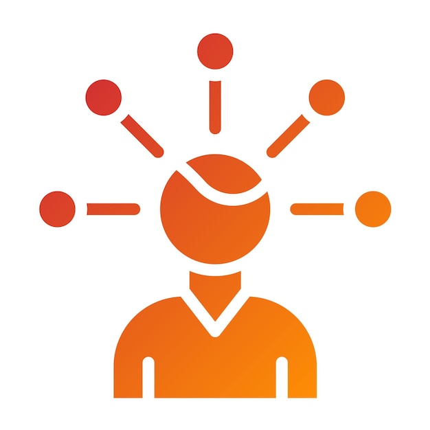 Diseño vectorial Estilo de icono de habilidades múltiples