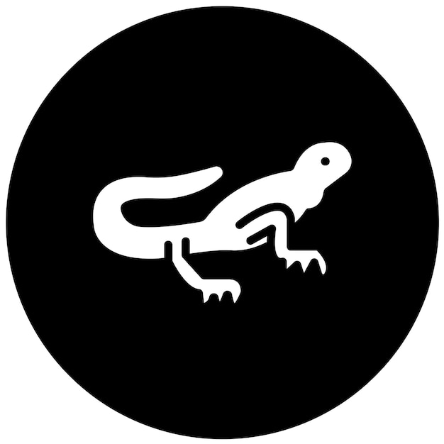 Diseño vectorial Estilo del icono del hábitat de los reptiles
