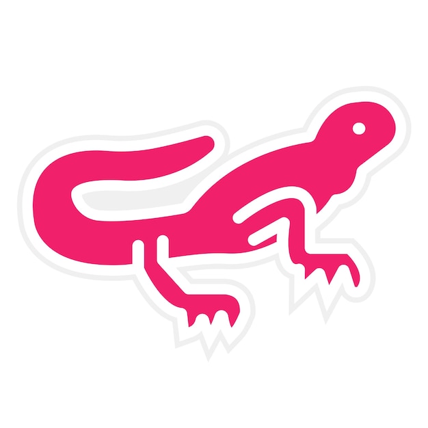 Diseño vectorial Estilo del icono del hábitat de los reptiles