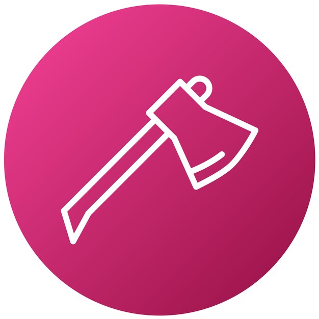 Diseño vectorial Estilo del icono del hacha