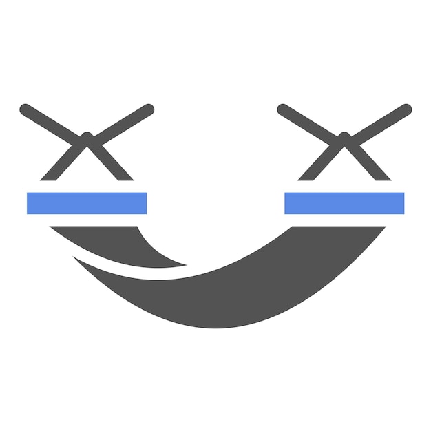 Diseño vectorial estilo icono de hamaca mexicana