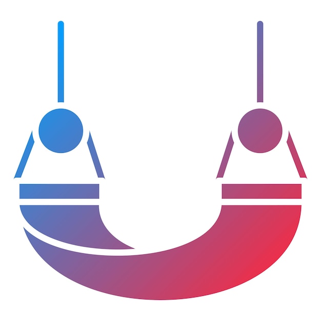 Diseño vectorial Estilo del icono de la hamaca