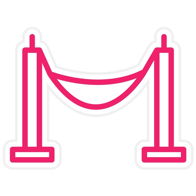 Diseño vectorial Estilo del icono de la hamaca