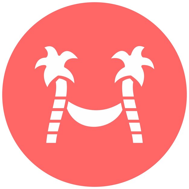 Diseño vectorial Estilo del icono de la hamaca