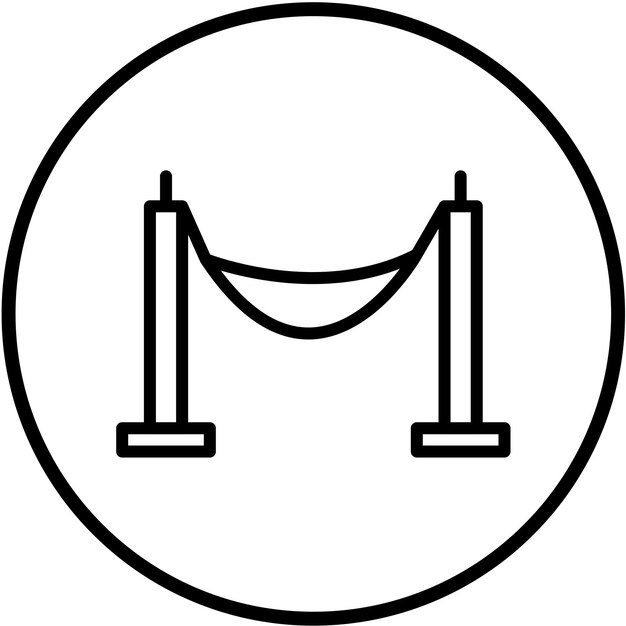 Diseño vectorial Estilo del icono de la hamaca