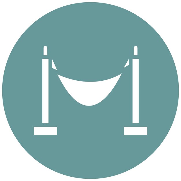 Diseño vectorial Estilo del icono de la hamaca
