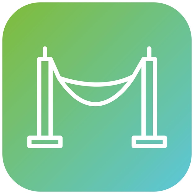 Diseño vectorial Estilo del icono de la hamaca