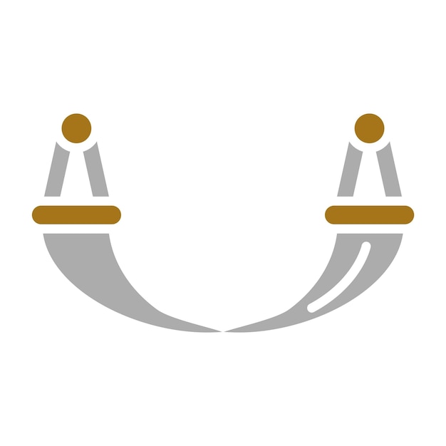 Diseño vectorial Estilo del icono de la hamaca