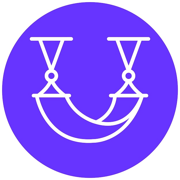 Diseño vectorial Estilo del icono de la hamaca