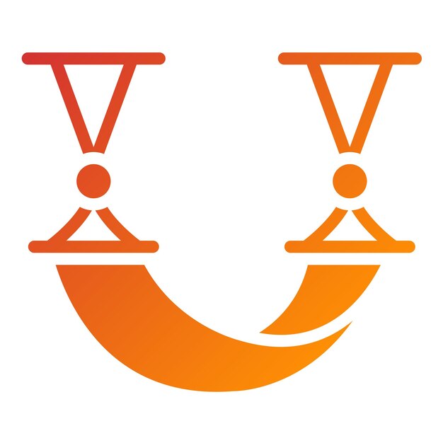 Diseño vectorial Estilo del icono de la hamaca