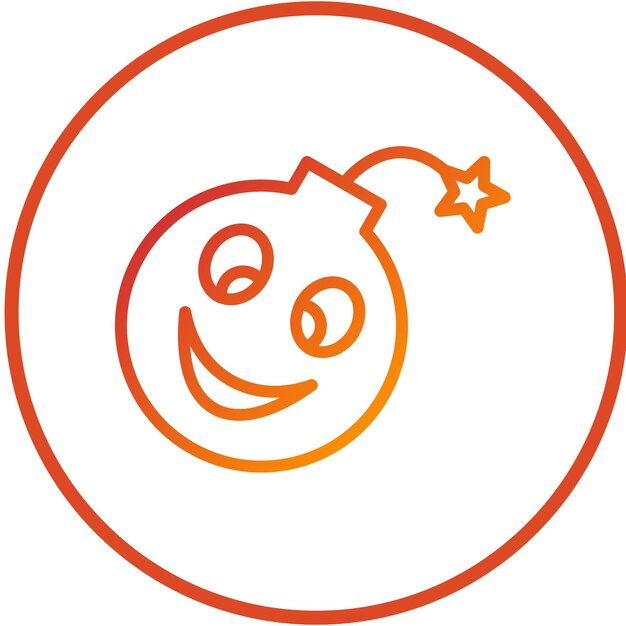 Diseño vectorial del estilo del icono de Happy Blast