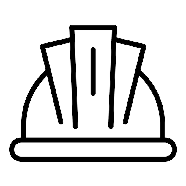 Diseño vectorial Estilo de icono Hardhat