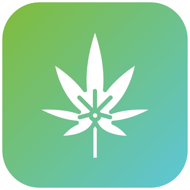 Diseño vectorial Estilo del icono Hashish