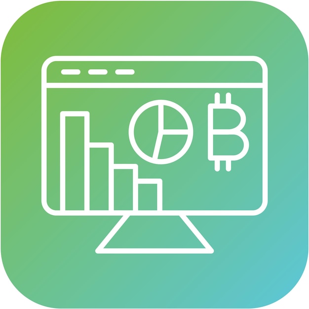 Diseño vectorial Estilo del icono Hashrate