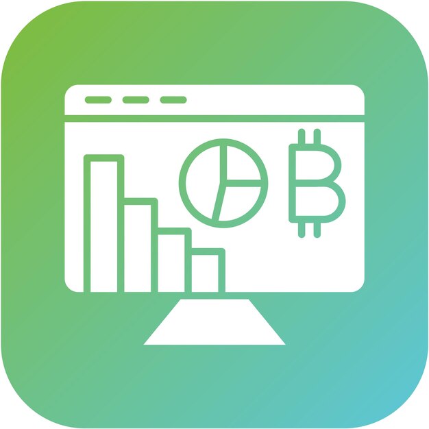 Diseño vectorial Estilo del icono Hashrate