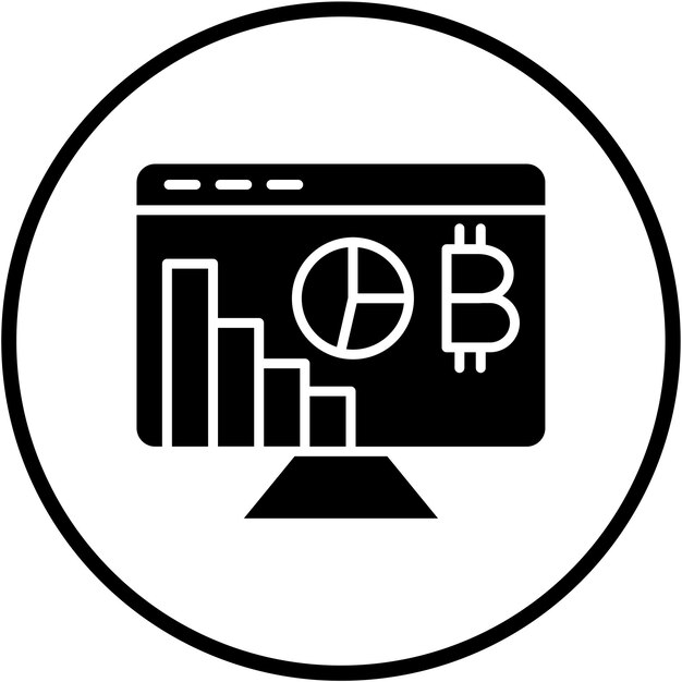 Diseño vectorial Estilo del icono Hashrate