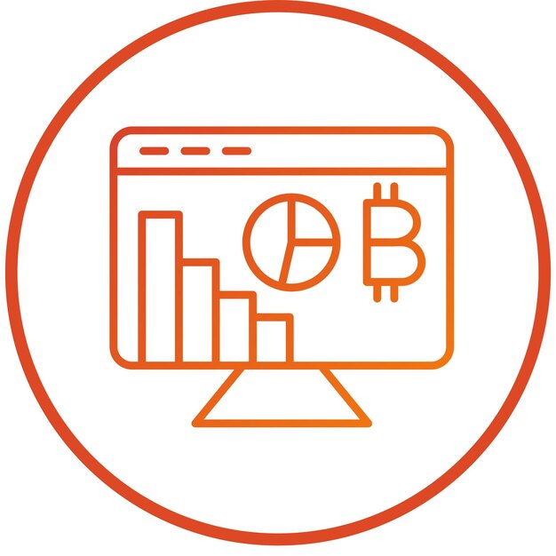 Diseño vectorial Estilo del icono Hashrate