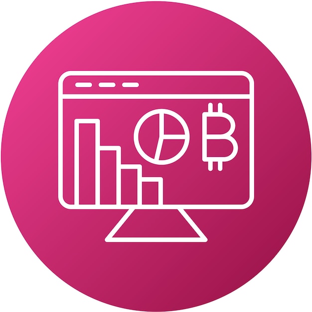 Diseño vectorial Estilo del icono Hashrate