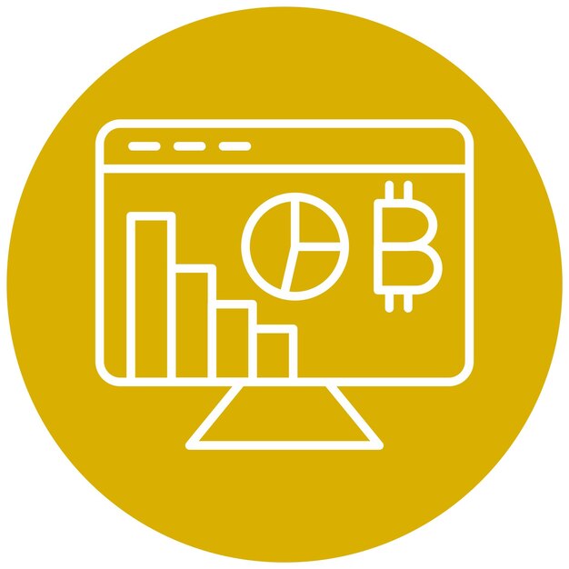 Diseño vectorial Estilo del icono Hashrate