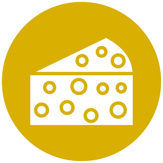 Diseño vectorial Estilo de icono de Havarti