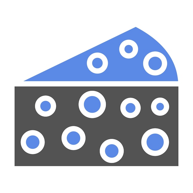 Diseño vectorial Estilo de icono de Havarti